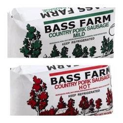 Bass Farm Mild Country Pork Sausage 16 oz