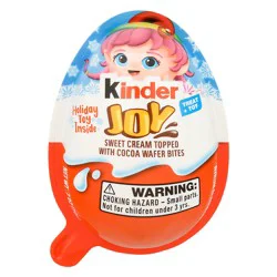 Kinder Joy Egg Holiday Toy Chocolatey Wafer Bites Individually Wrapped