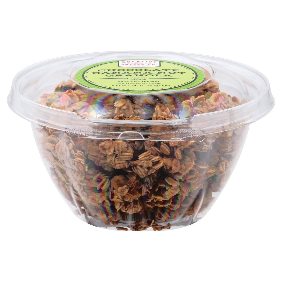 slide 1 of 9, Creative Snacks Co. Chocolate Banana Nut Granola, 14 oz