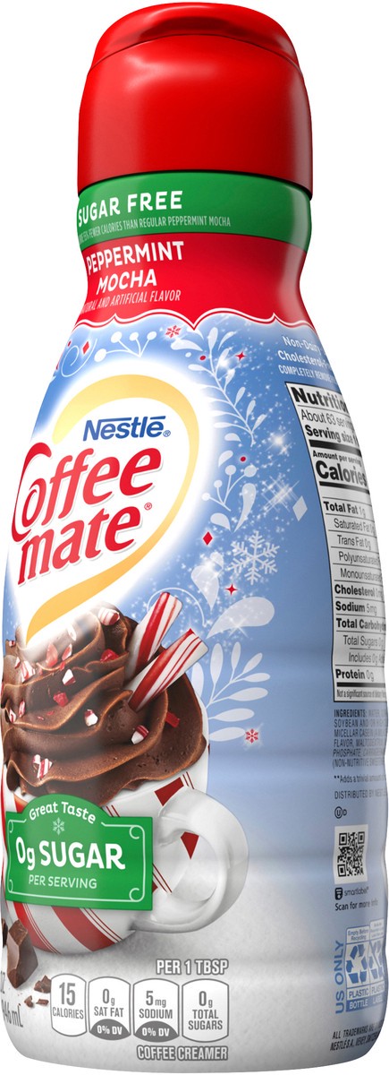 slide 6 of 7, Coffee mate Zero Sugar Peppermint Mocha Flavored Liquid Coffee Creamer, 32 oz