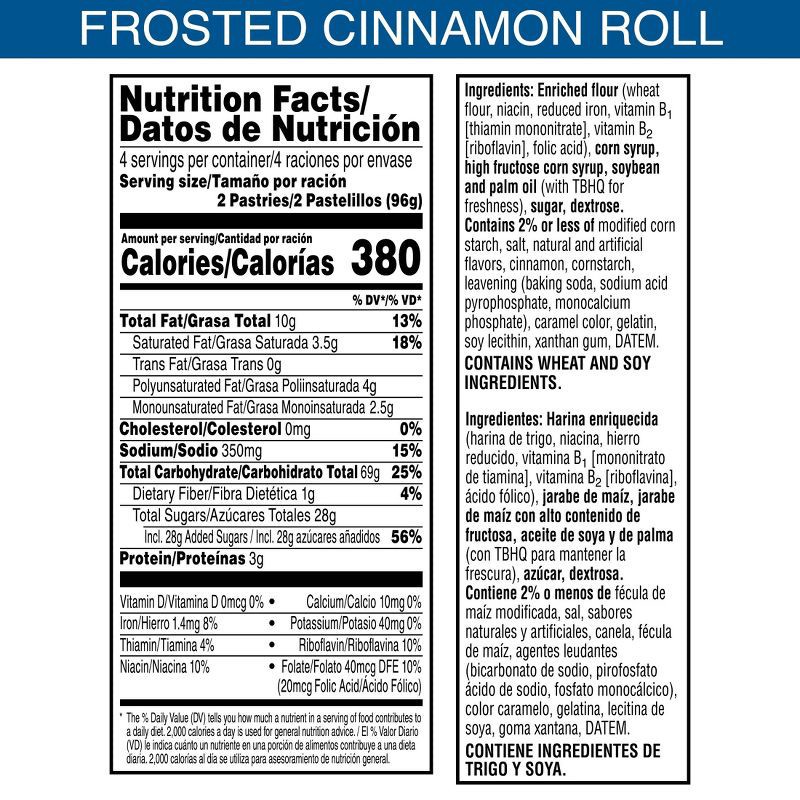 slide 6 of 8, Pop-Tarts Frosted Cinnamon Roll Filling Toaster Pastries - 13.5oz/8ct, 13.5 oz, 8 ct