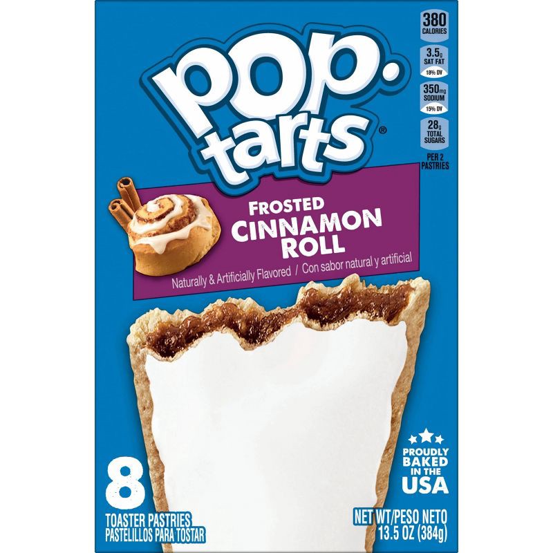 slide 8 of 8, Pop-Tarts Frosted Cinnamon Roll​ Filling Toaster Pastries - 13.5oz/8ct, 13.5 oz, 8 ct