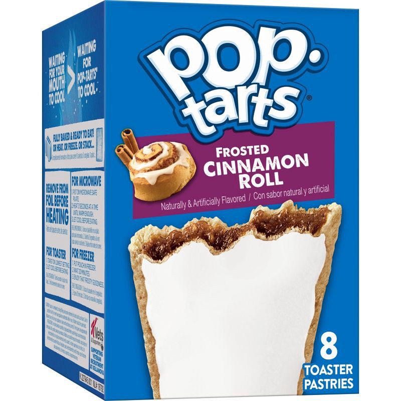 slide 1 of 8, Pop-Tarts Frosted Cinnamon Roll Filling Toaster Pastries - 13.5oz/8ct, 13.5 oz, 8 ct