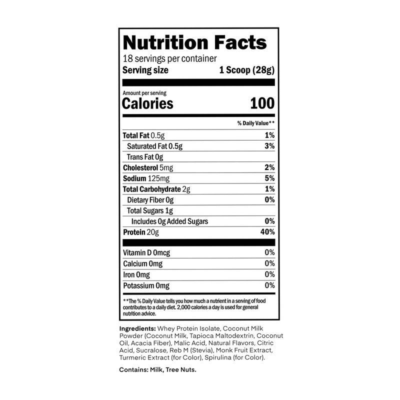 slide 3 of 7, Oath Nutrition Clear Protein Powder - Kiwi Strawberry - 18 Servings: Whey Isolate, 20g Protein, 18 servings, 20 gram