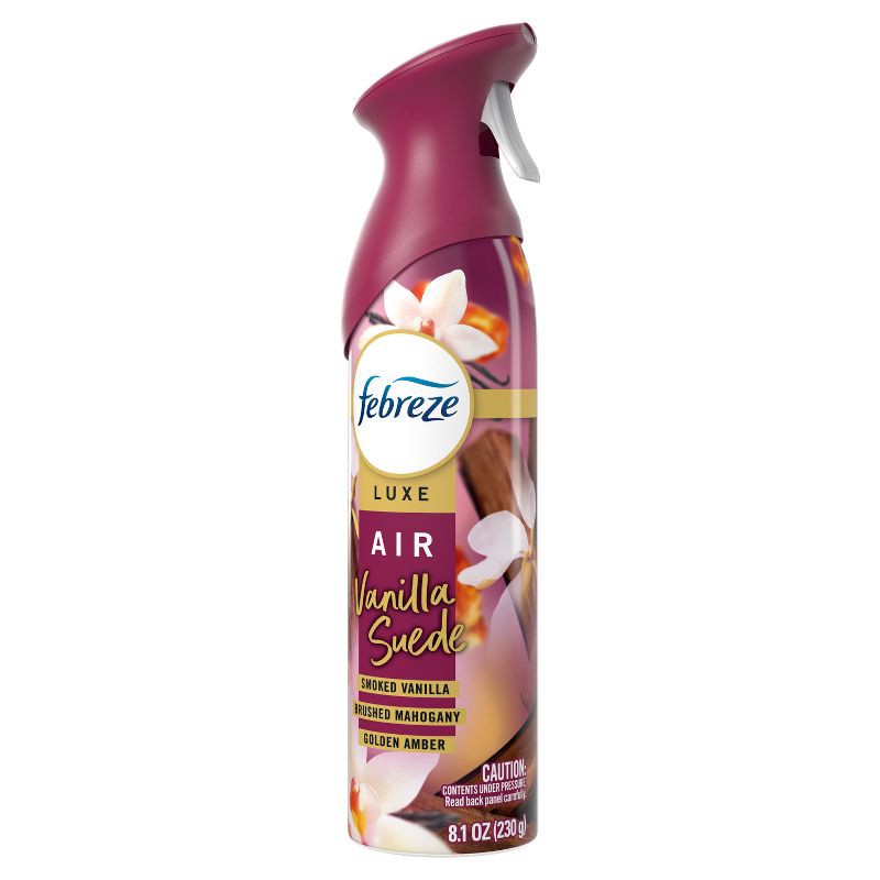 slide 2 of 12, Febreze Luxe Air Mist Odor-Fighting Air Freshener - Vanilla Suede - 8.1oz, 8.8 oz