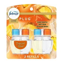 Febreze Luxe Plug Dual Air Freshener Refills - Tropical Blend - 1.75 fl oz/2ct