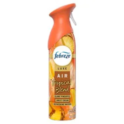 Febreze Luxe Air Mist - Tropical Blend - 8.1oz: Clear, Disposable, Non-Powered