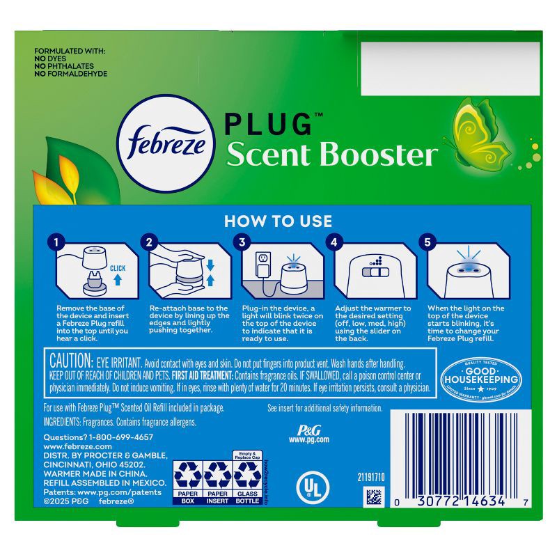 slide 14 of 14, Febreze Plug Scent Booster Gain Starter Kit - .87 fl oz/2ct, 2 ct; 0.87 fl oz