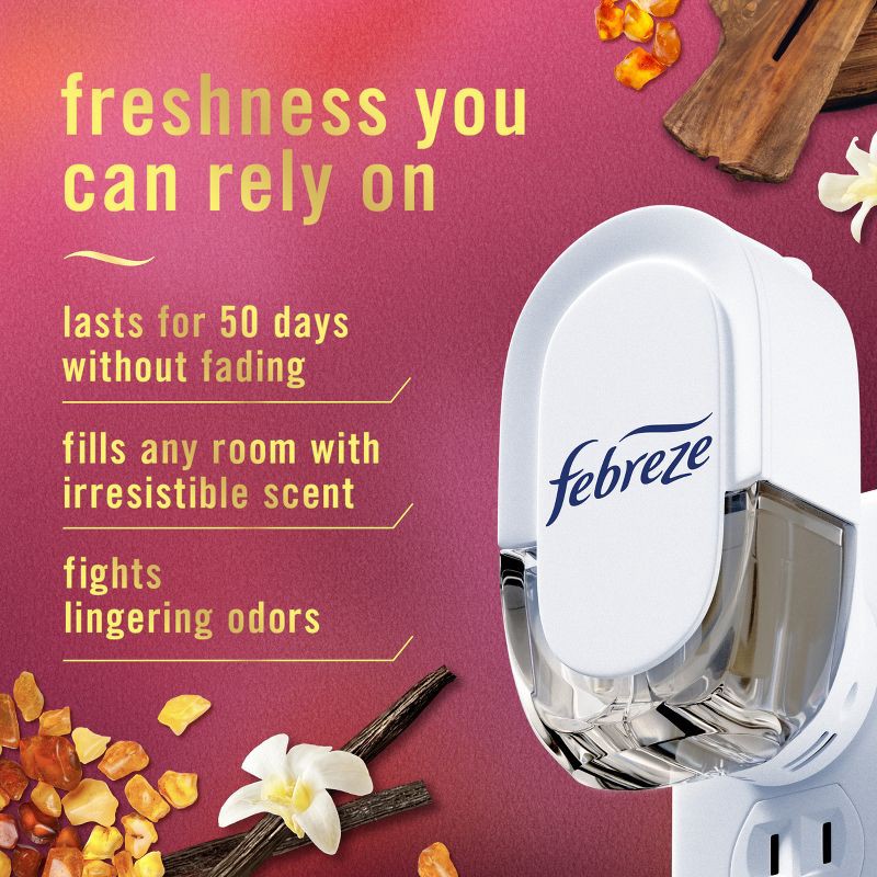 slide 2 of 14, Febreze Luxe Plug Dual Air Freshener Refills - Vanilla Suede - 1.75 fl oz/2ct, 1.75 fl oz, 2 ct