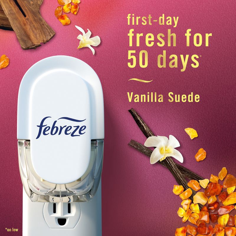 slide 3 of 14, Febreze Luxe Plug Dual Air Freshener Refills - Vanilla Suede - 1.75 fl oz/2ct, 1.75 fl oz, 2 ct