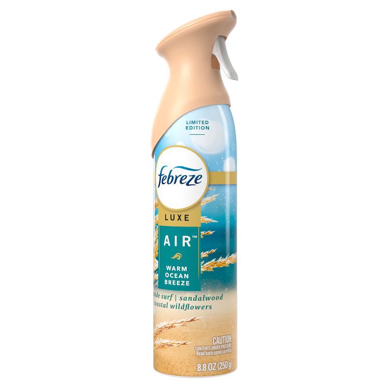 slide 7 of 11, Febreze Luxe Air Mist - Warm Ocean Breeze - 8.8oz, 8.8 oz