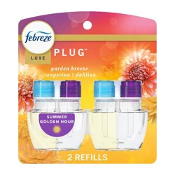 Febreze Luxe Plug Dual Air Freshener Refills - Summer Golden Hour - 1.75 fl oz/2ct