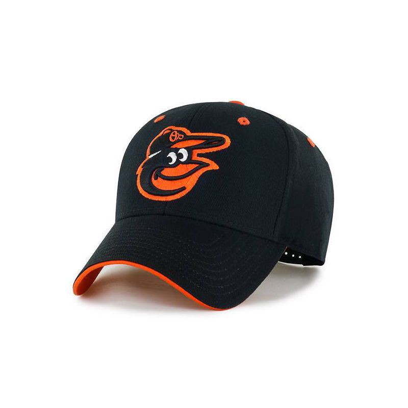 slide 1 of 2, MLB Baltimore Orioles Youth Money Maker Hat: Adjustable Cotton Baseball Cap, 1 ct