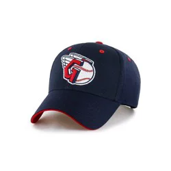MLB Cleveland Guardians Youth Money Maker Hat: Cotton Twill, Adjustable Strap, Team Logo, One Size Fits Most