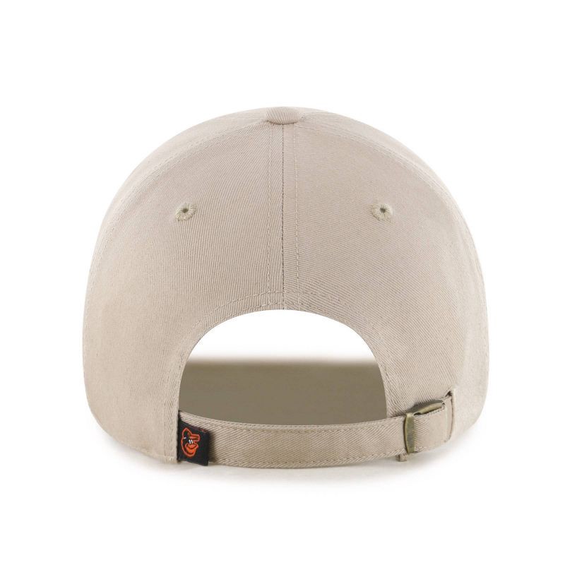 slide 2 of 2, MLB Baltimore Orioles Khaki Clean Up Hat: Cotton Adjustable Baseball Cap, 1 ct