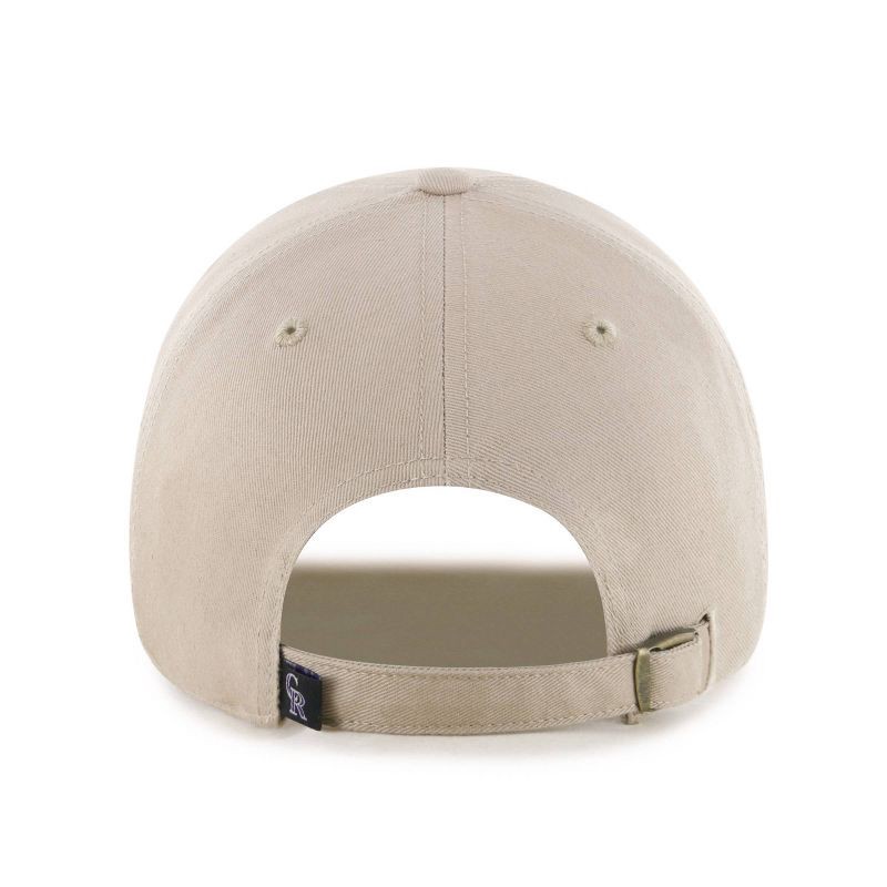 slide 2 of 2, MLB Colorado Rockies Khaki Clean Up Hat: Adjustable Cotton Baseball Cap, 1 ct
