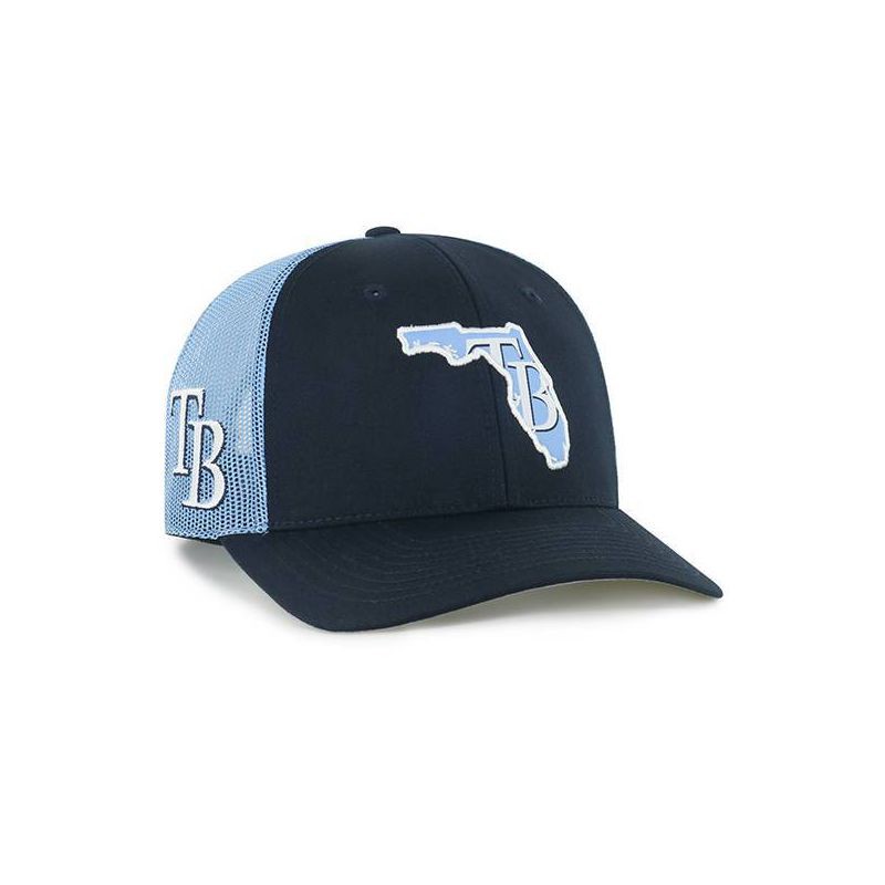 slide 2 of 3, MLB Tampa Bay Rays Gaze Hat: Adjustable Snapback, Team Logo, Mesh Design, 1 ct