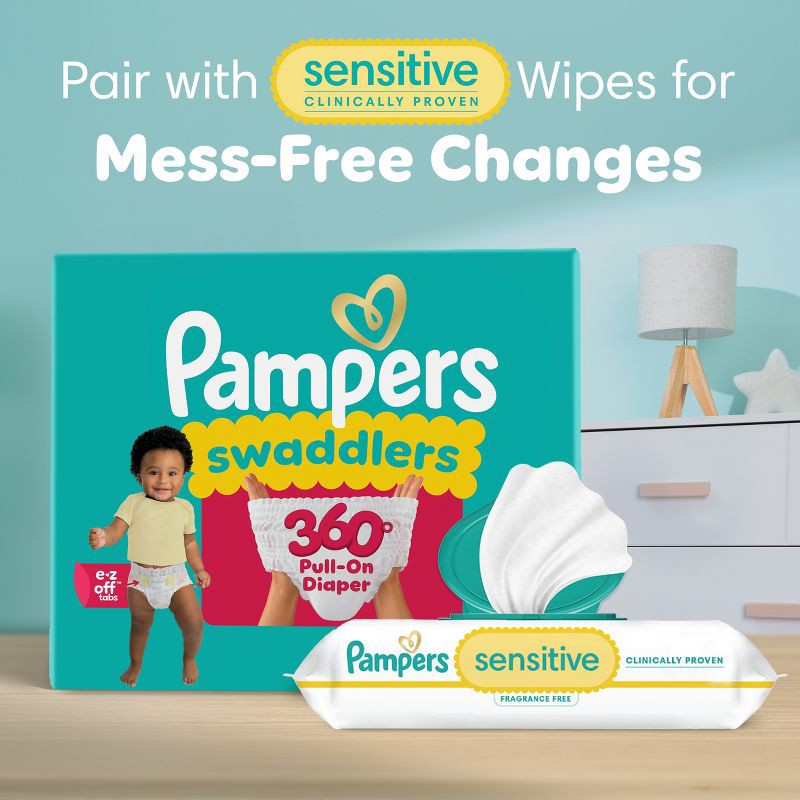 slide 11 of 15, Pampers Swaddlers 360 Disposable Diapers - Size 4 - 19ct, 4 x 19 ct