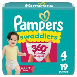Pampers Swaddlers 360 Disposable Diapers - Size 4 - 19ct