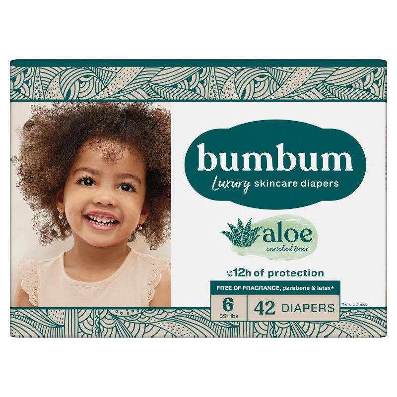 slide 11 of 14, bumbum Luxury Skincare Disposable Diapers - Size 6 - 42ct, 6 x 42 ct