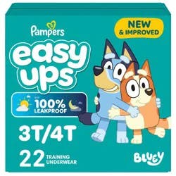 Pampers Easy Ups Bluey Training Underwear - Size 3T-4T - 22ct