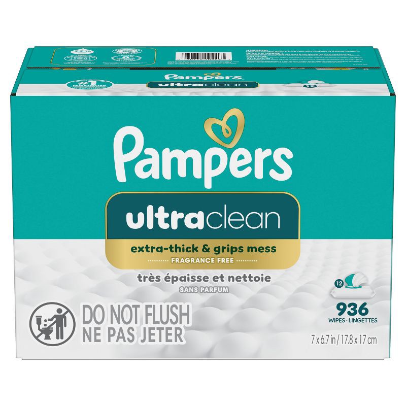 slide 12 of 13, Pampers Ultra Clean Baby Wipes - 936ct, 936 ct