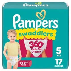 Pampers Swaddlers 360 Disposable Diapers - Size 5 - 17ct