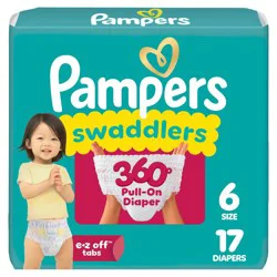 Pampers Swaddlers 360 Disposable Diapers - Size 6 - 17ct