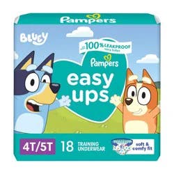 Pampers Easy Ups Bluey Training Underwear - Size 4T-5T -18ct