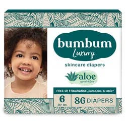 bumbum Luxury Skincare Disposable Diapers - Size 6 - 86ct