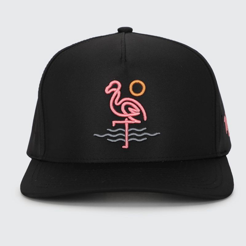 slide 1 of 6, Waggle Hat Flamingo Bay: Adjustable Logo Baseball Hat, 1 ct