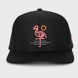 Waggle Hat Flamingo Bay: Adjustable Logo Baseball Hat