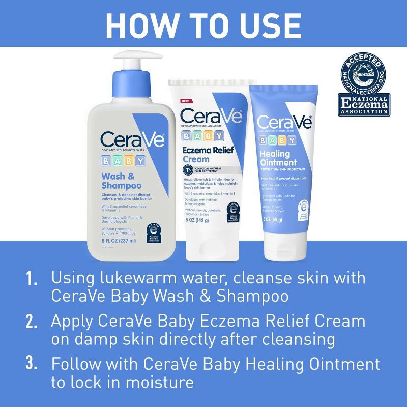 slide 8 of 13, CeraVe Baby Eczema Cream - 5oz, 5 oz