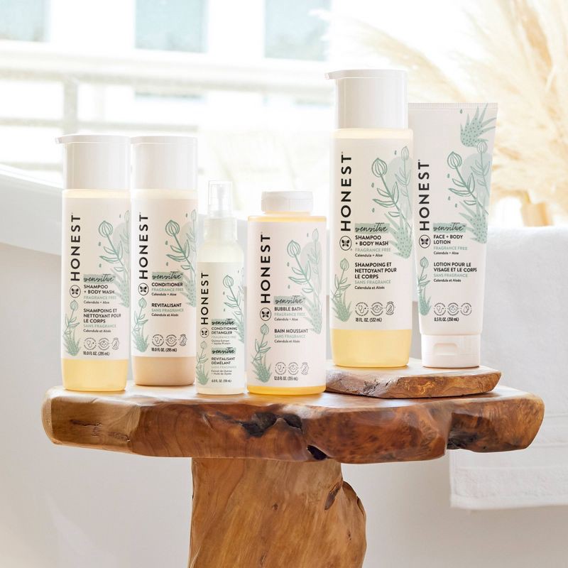 slide 6 of 8, The Honest Company Sensitive Conditioning Detangler - Fragrance Free - 4 fl oz, 4 fl oz