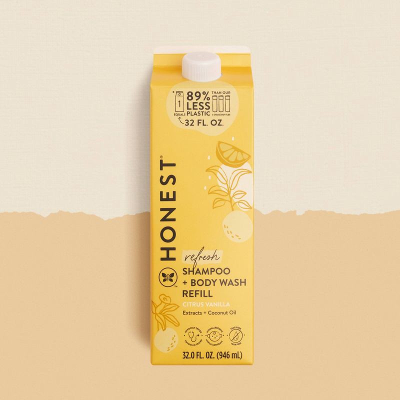 slide 2 of 11, The Honest Company Refresh Shampoo + Body Wash Refill - Citrus Vanilla - 32 fl oz, 32 fl oz