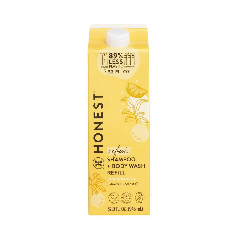 slide 1 of 11, The Honest Company Refresh Shampoo + Body Wash Refill - Citrus Vanilla - 32 fl oz, 32 fl oz