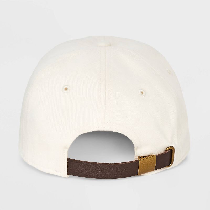 slide 3 of 4, Men's Two Tone Suede Baseball Hat - Goodfellow & Co™ Cream, 1 ct