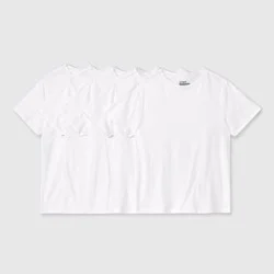 Boys' 5pk Crew Neck T-Shirt - Cat & Jack™ White XS