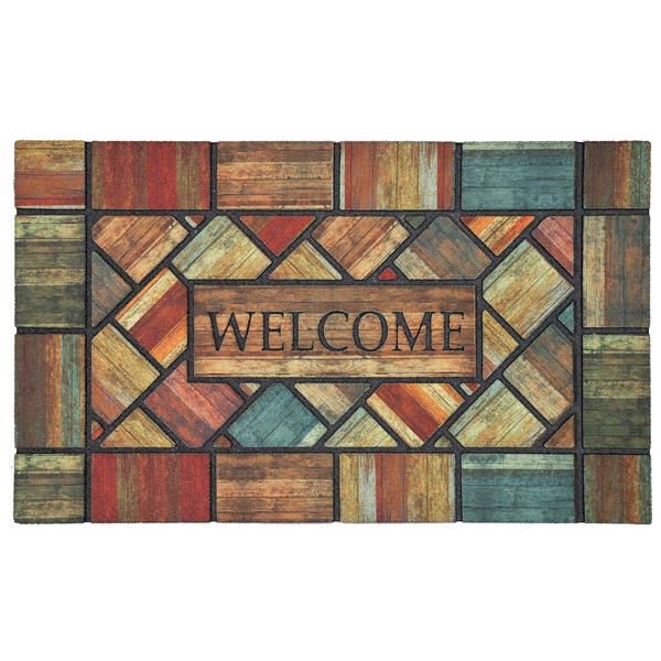 slide 1 of 1, Mohawk Recycle Rubber Woodland Walk Doormat 18x30, 1 ct