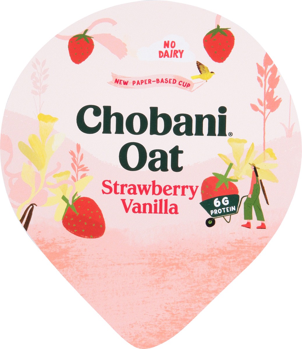 slide 4 of 9, Chobani Strwbry/Vanilla Oat Yogurt, 5.3 oz