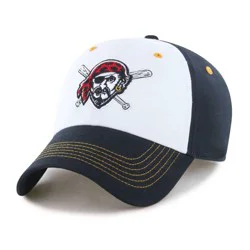 MLB Pittsburgh Pirates Coop Catcher Hat: Adjustable Cotton Baseball Cap, Team Logo Design