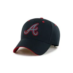 MLB Atlanta Braves Youth Black Money Maker Hat: Cotton Twill, Adjustable Snapback