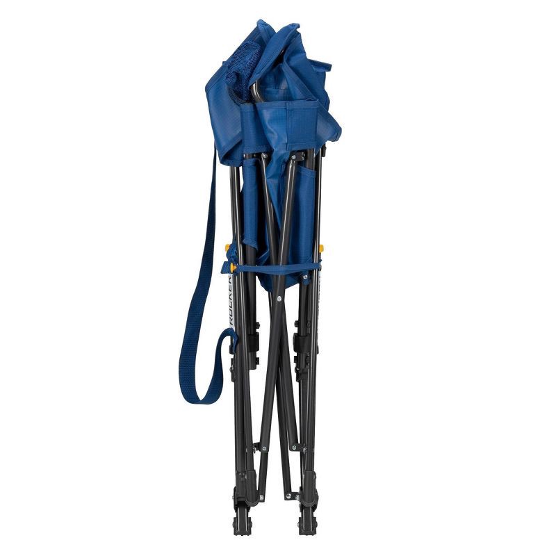 slide 9 of 11, GCI Outdoor Kickback Rocker Foldable Rocking Camp Chair - Soft Navy: Portable Stainless Steel Frame Patio Chair, 1 ct