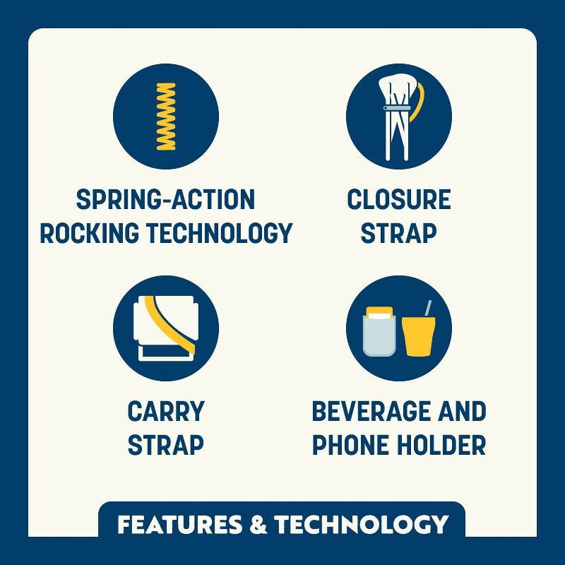 slide 10 of 11, GCI Outdoor Pod Rocker Portable Rocking Camping Chair - Pastel Green, 1 ct