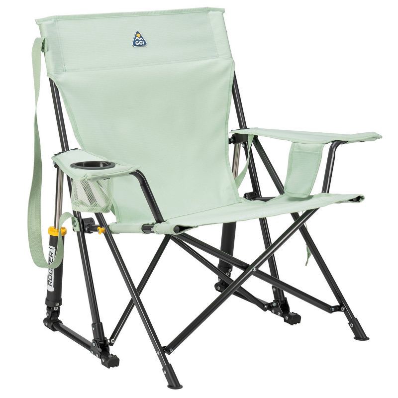 slide 1 of 11, GCI Outdoor Pod Rocker Portable Rocking Camping Chair - Pastel Green, 1 ct