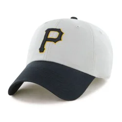 MLB Pittsburgh Pirates Two Tone Clean Up Hat: Adjustable Cotton Baseball Cap