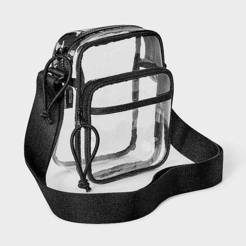 slide 2 of 4, Men's Mini Crossbody Bag - Original Use™ Clear: TPU Shell, Adjustable Strap, Unstructured Design, 1 ct