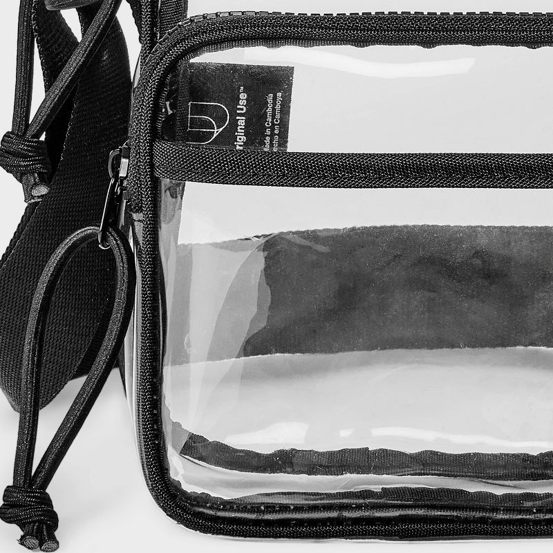 slide 4 of 4, Men's Mini Crossbody Bag - Original Use™ Clear: TPU Shell, Adjustable Strap, Unstructured Design, 1 ct