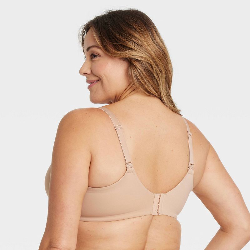 slide 2 of 4, Women's Lightly Lined Full Coverage Bra - Auden™ Pearl Tan 46DD: Adjustable Straps, Underwire, Molded Cup, 1 ct