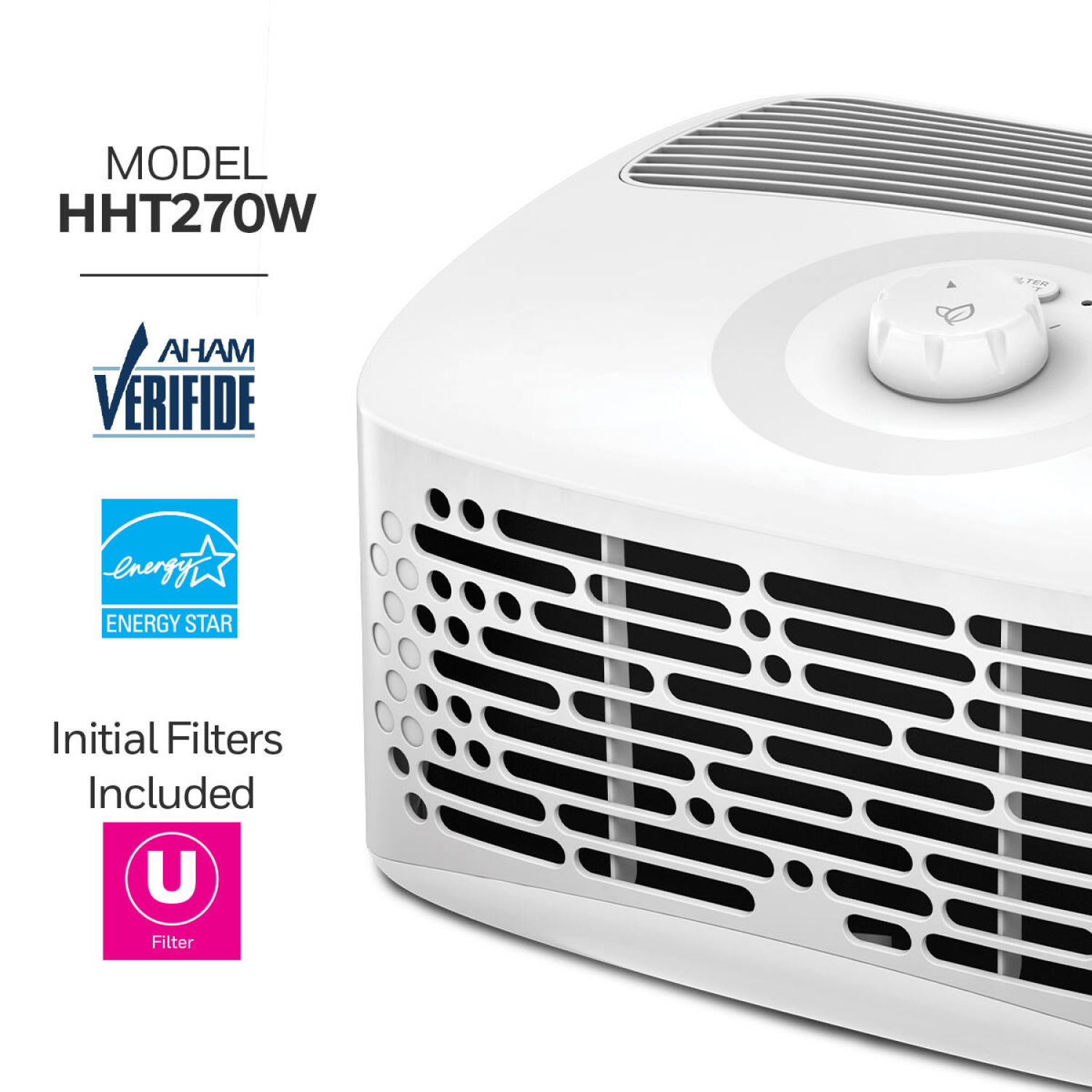 slide 4 of 5, Honeywell Compact Tabletop Air Purifier 1 ea, 1 ct